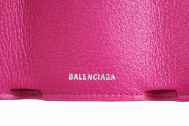 BALENCIAGA バレンシアガ ロゴ ペーパー ミニ ウォレット 三つ折り 